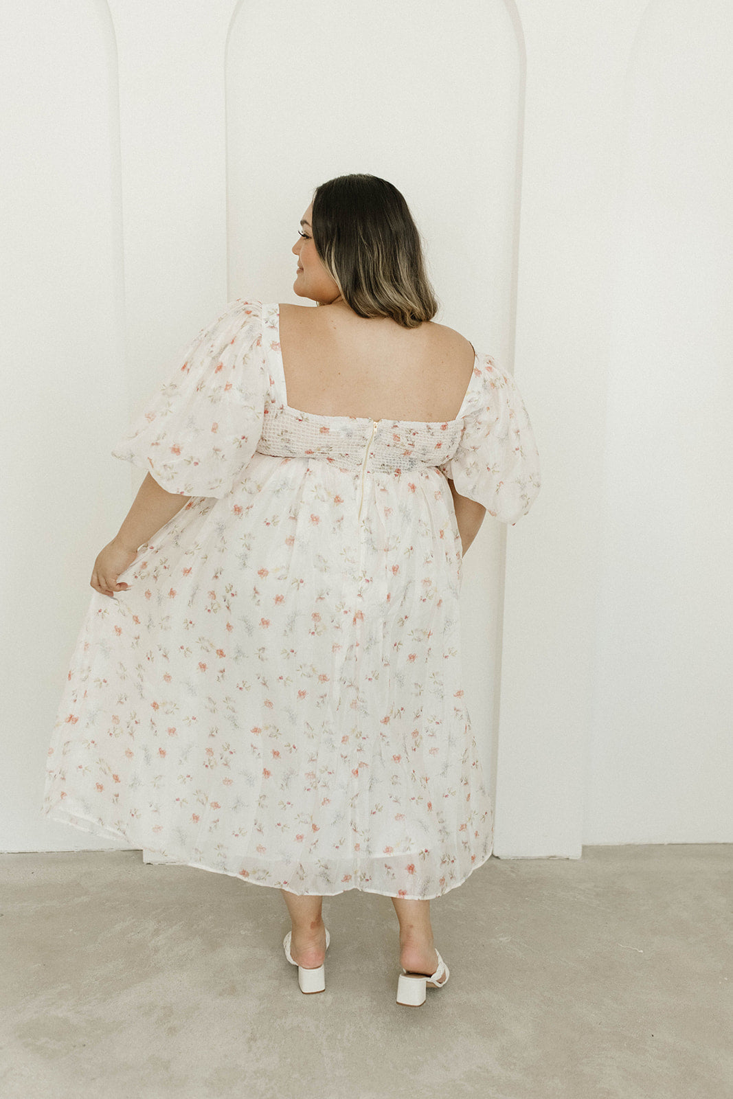 Harlow Maxi Dress - Tiny Pink Floral Print, Bump Friendly Maternity Dress, Inclusive Sizing S-3XL | Perfect for Summer Weddings, Beach Vacations & Casual Outings