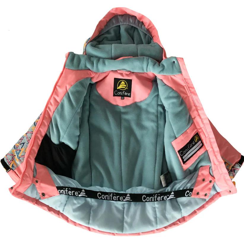 Conifere Girls' Winter Snow Suit - Waterproof Insulated Snowsuit for Kids (Sizes 4, 6x, 7) - Perfect for Skiing, Snowboarding & Outdoor Winter Play