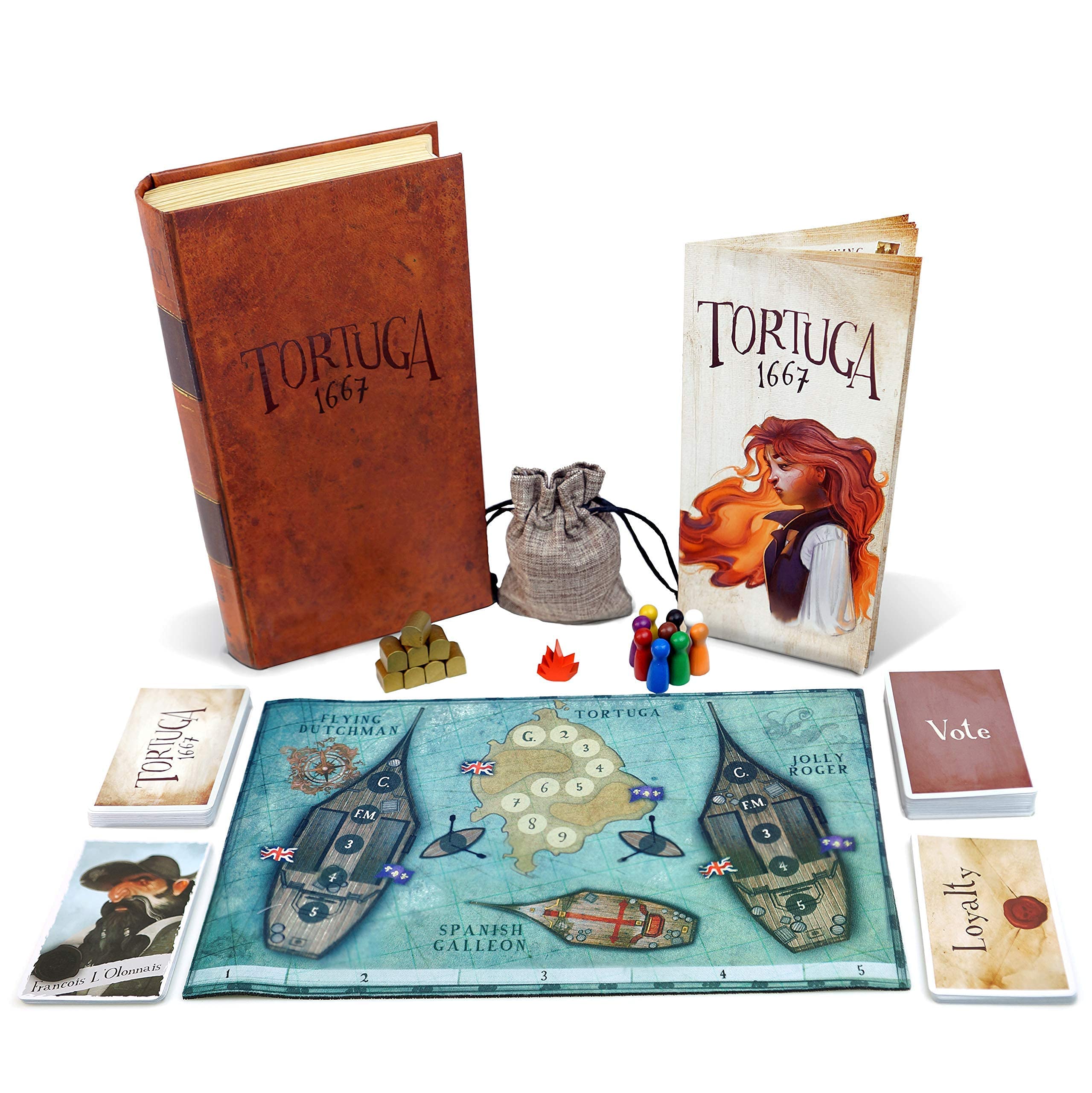 Salem 1692 & Tortuga 1667 Strategy Board Game Bundle - for Game Nights & Parties