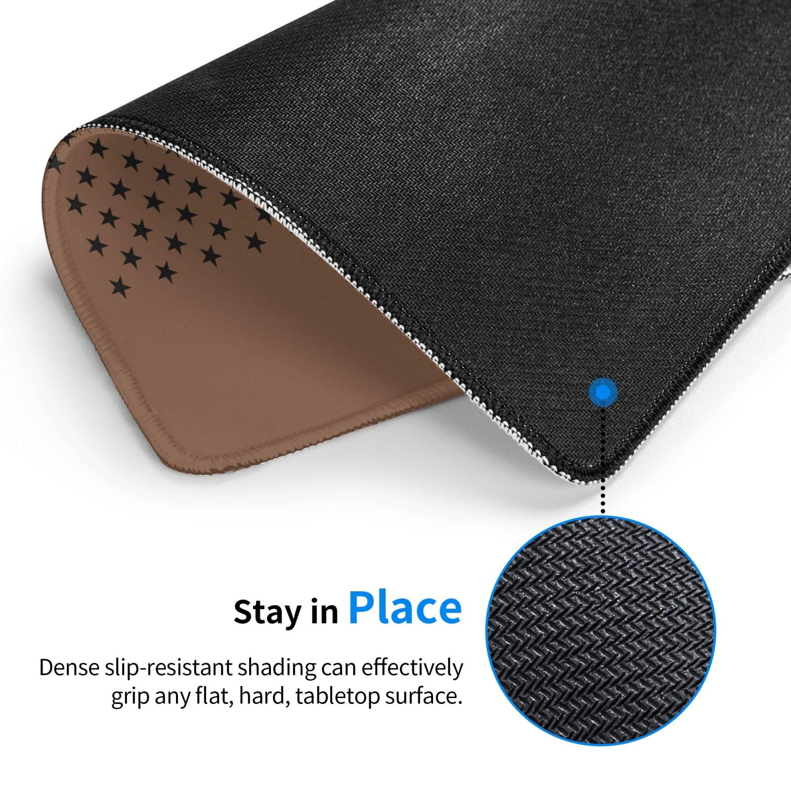 SIYTUAU USA Flag Football Mouse Pad - Waterproof, Non-Slip Rubber Gaming Mousepad (10x12 inches) for Laptop, Office & PC Gaming - Perfect for Sports Fans & Gamers