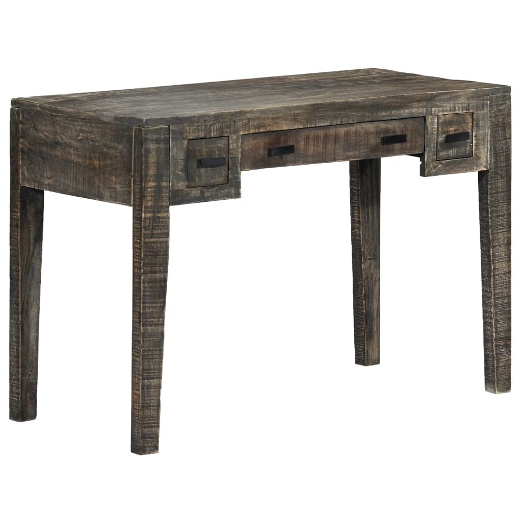 Compact Black Writing Desk with Storage | 43.3