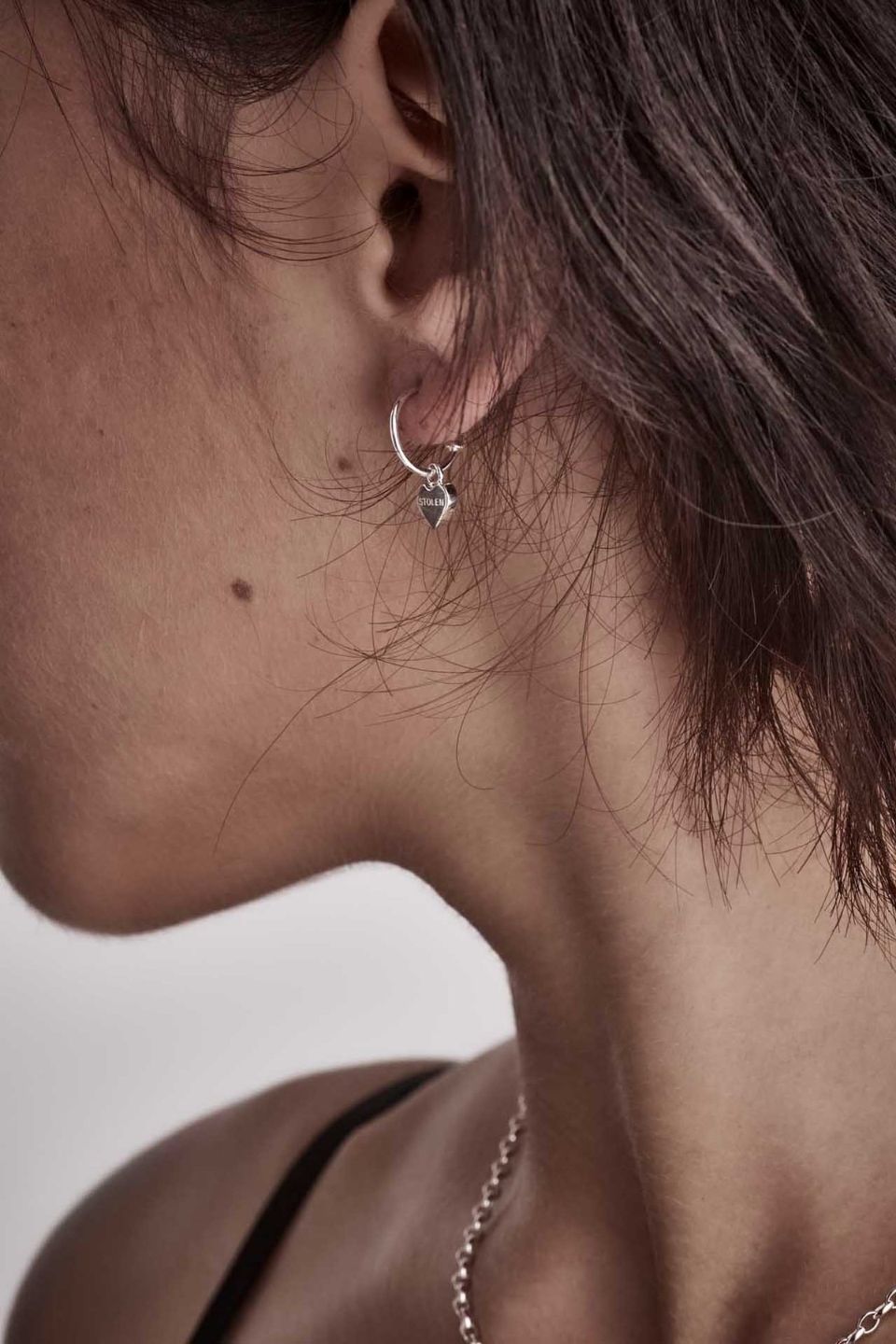 Heart Anchor Sleeper Earrings - Dainty Gold Hoop Earrings for Women, Cartilage & Helix Piercing Jewelry - Perfect for Everyday Wear & Gifts