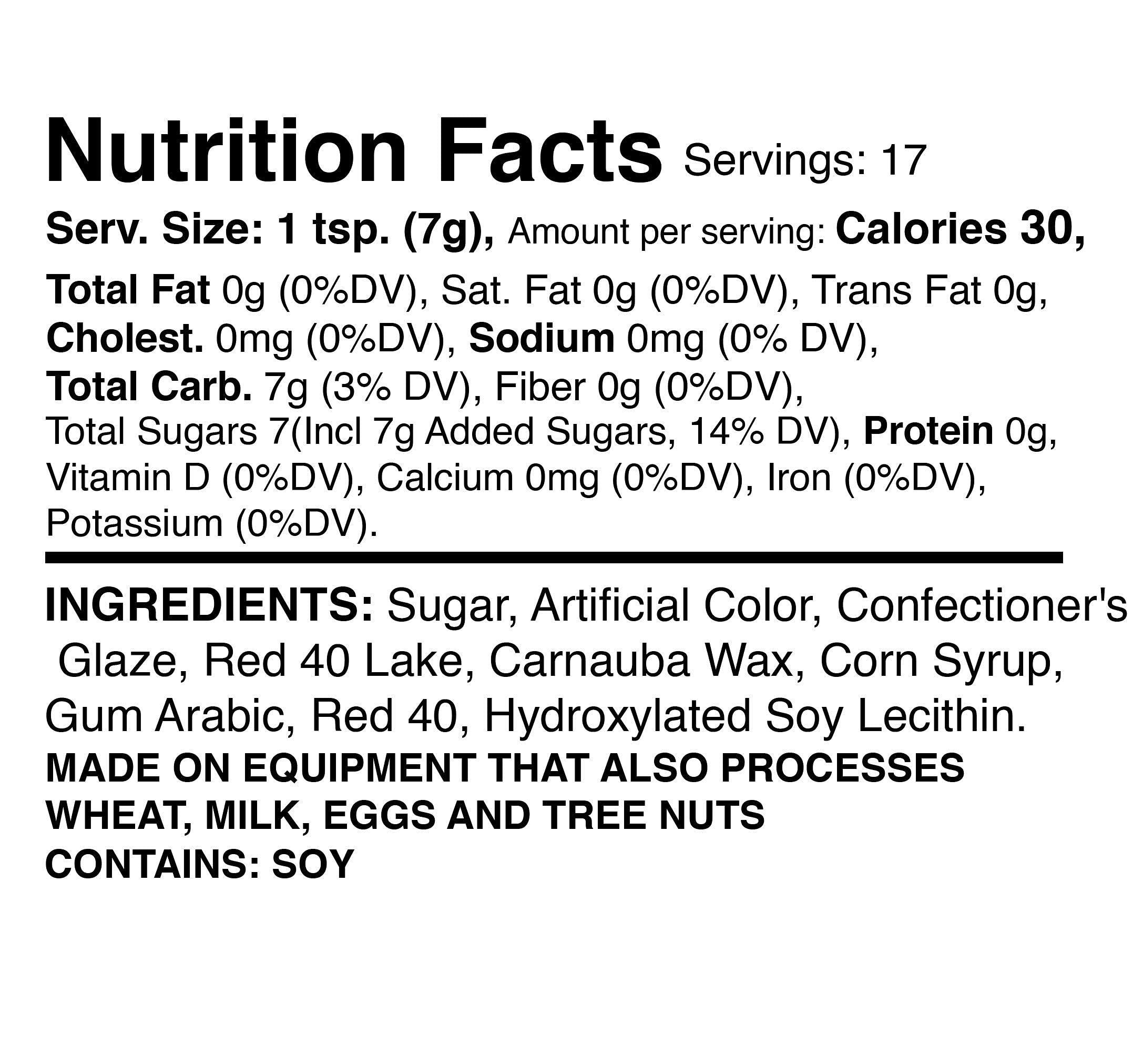 Ruby Red Mystic Sprinkles Sugar Crystals 4.2oz - for Baking & Decorating