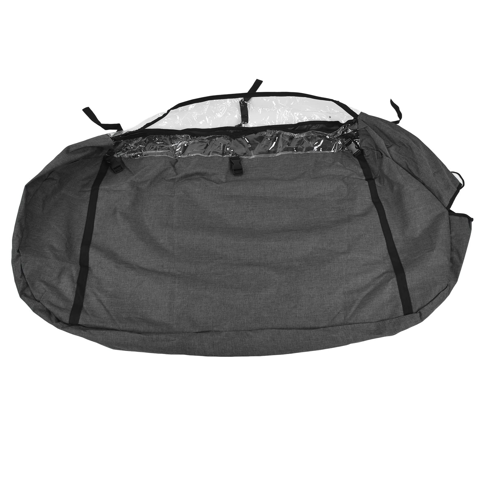 FASJ Heavy Duty Clear Zipper Garment Bag - Breathable Large Capacity Hanging Clothes Cover for Closet & Travel Storage | Perfect for Wardrobe Organization, Suitcase Packing & Seasonal Clothing Protection