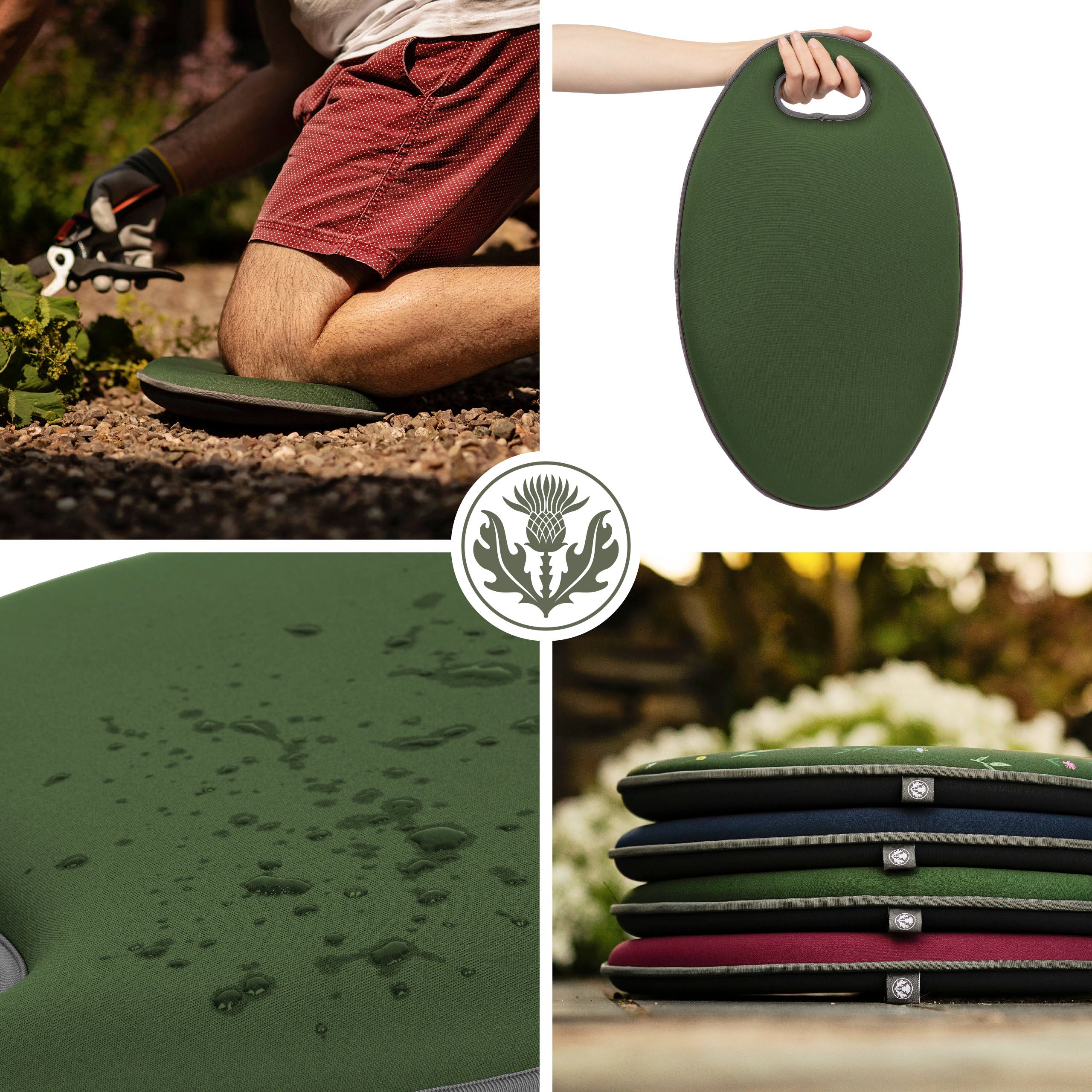 Thistlewood Memory Foam Garden Kneeler Pad - Comfortable Cushion for Gardening, Weeding & Outdoor Work - Waterproof & Durable Knee Protection for Seniors & Adults - Perfect for Lawn Care, Planting & Yard Maintenance