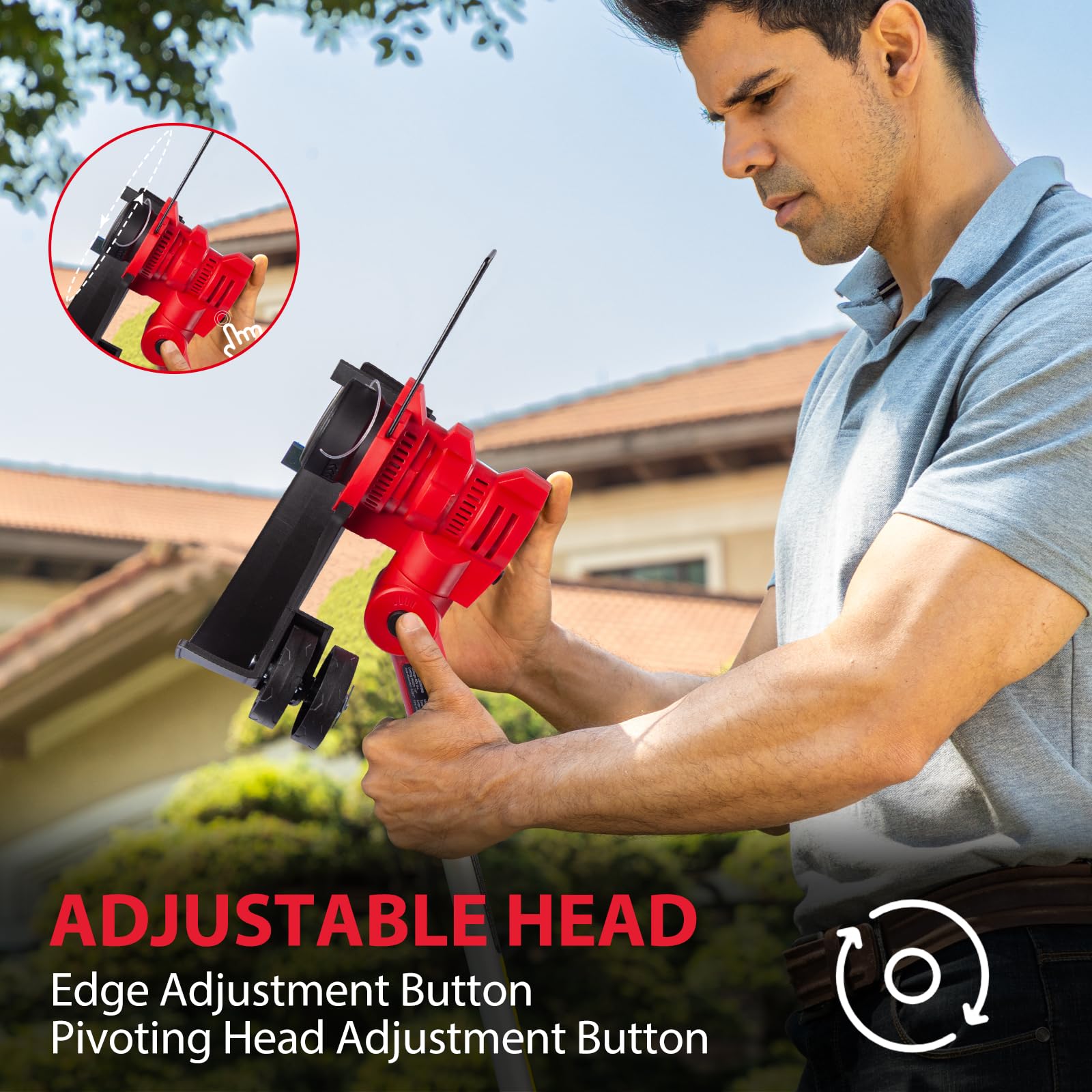 PowerSmart 40V MAX Cordless String Trimmer & Edger 2-in-1 with Leaf Blower Combo Kit - Includes 4.0Ah Battery & Fast Charger (PS76500C) - Perfect for Lawn Care, Yard Maintenance & Landscaping