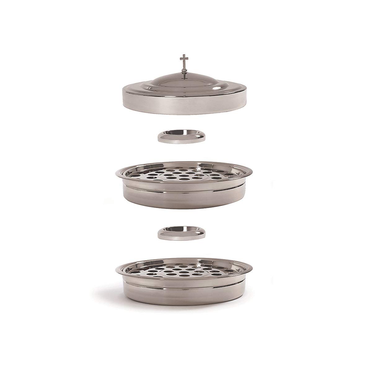 Broadman Church Supplies RemembranceWare Communion Starter Kit - Silver Plated for Holy Communion, Baptism & Church Services - Perfect for Churches, Chapels & Home Worship
