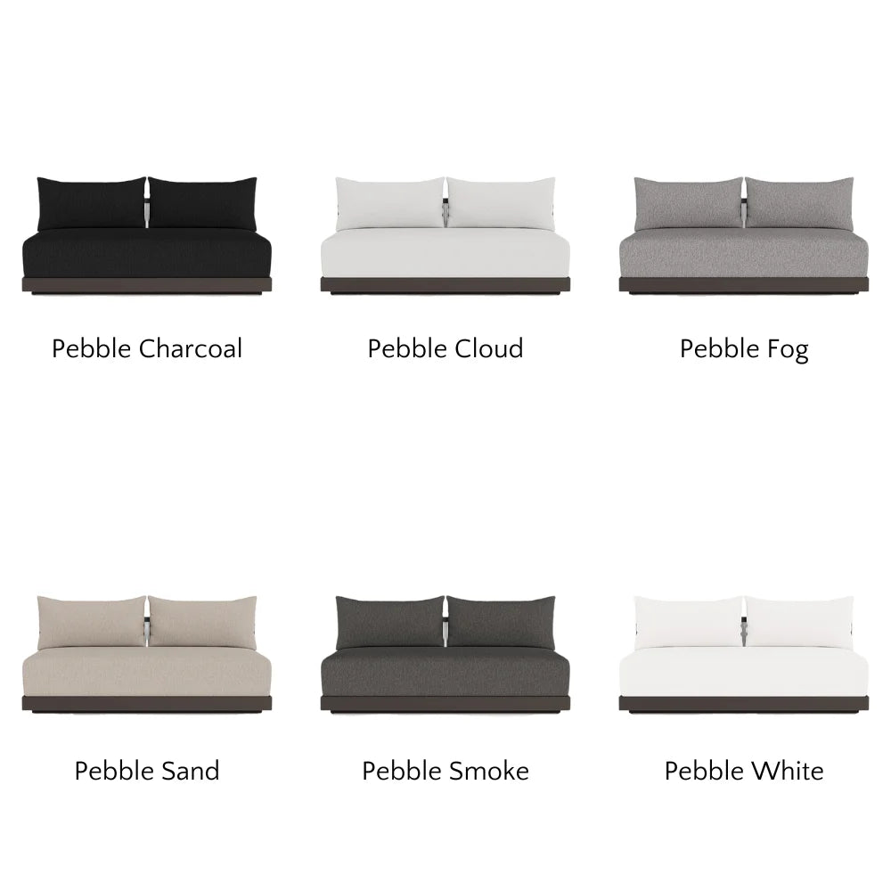 Antigua Outdoor 2-Seat Armless Patio Sofa - Perfect for Garden, Poolside & Backyard Relaxation