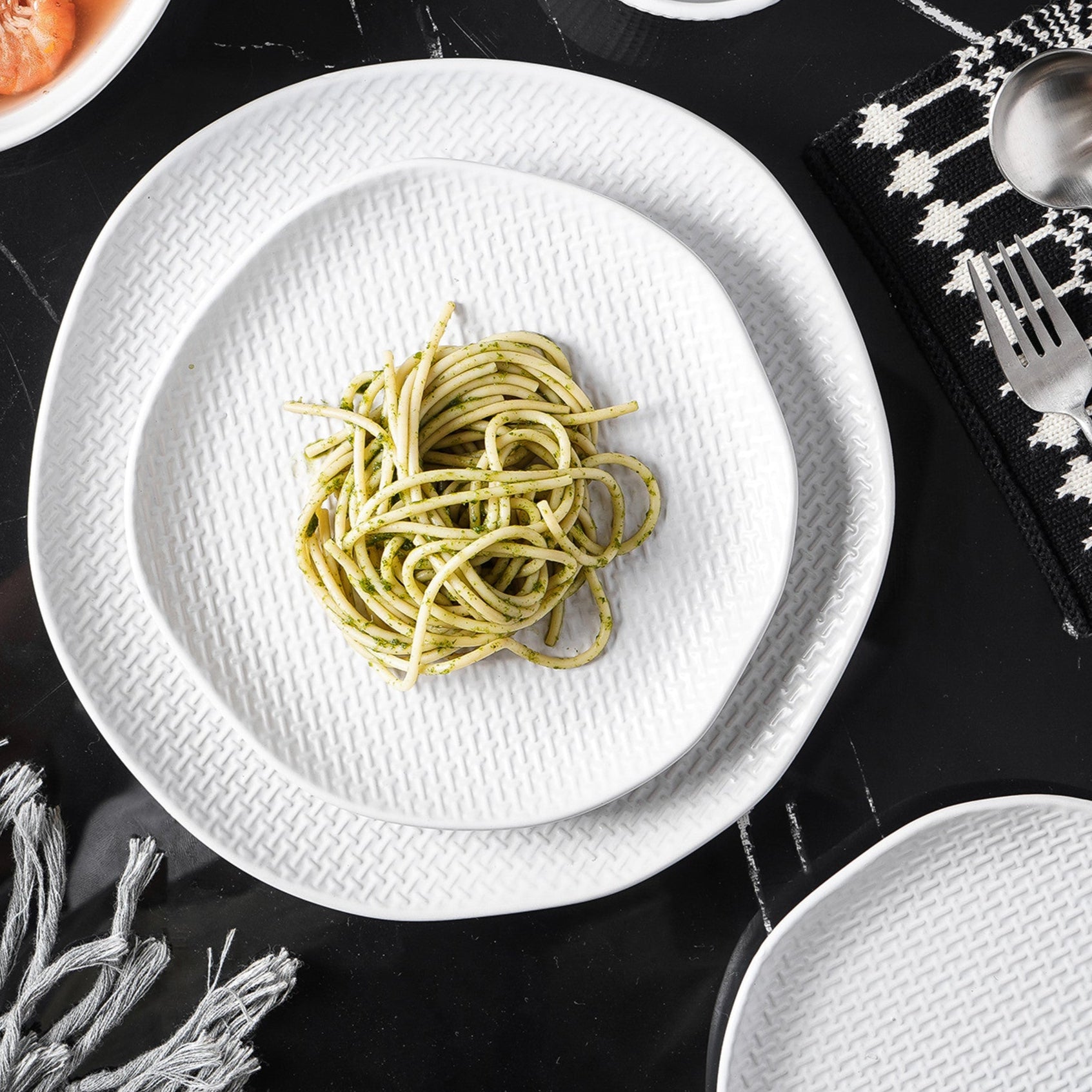 Abigael Stoneware Salad Plate - White Ceramic Dinnerware for Everyday Use & Entertaining | Elegant & Durable Dish for Salads, Appetizers & Desserts