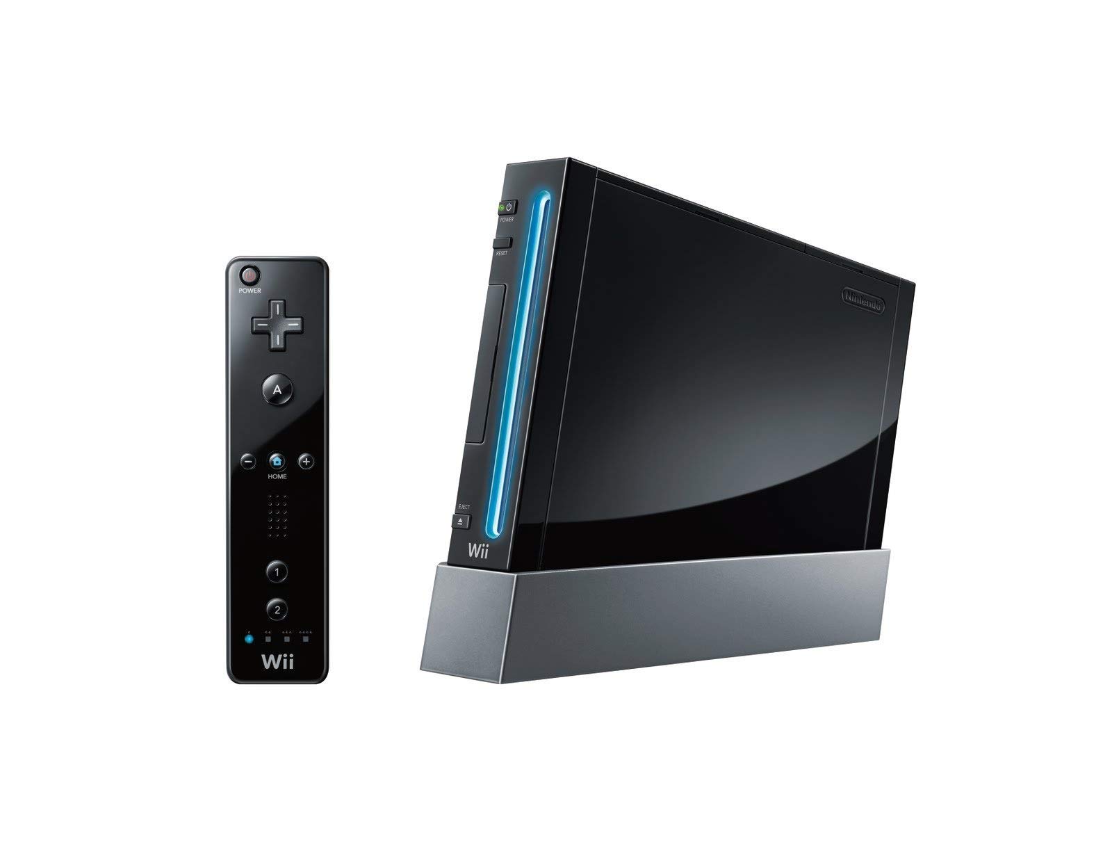 Refurbished Nintendo Wii Console - Black | HD Gaming System with Motion Controls for Family Fun & Party Games