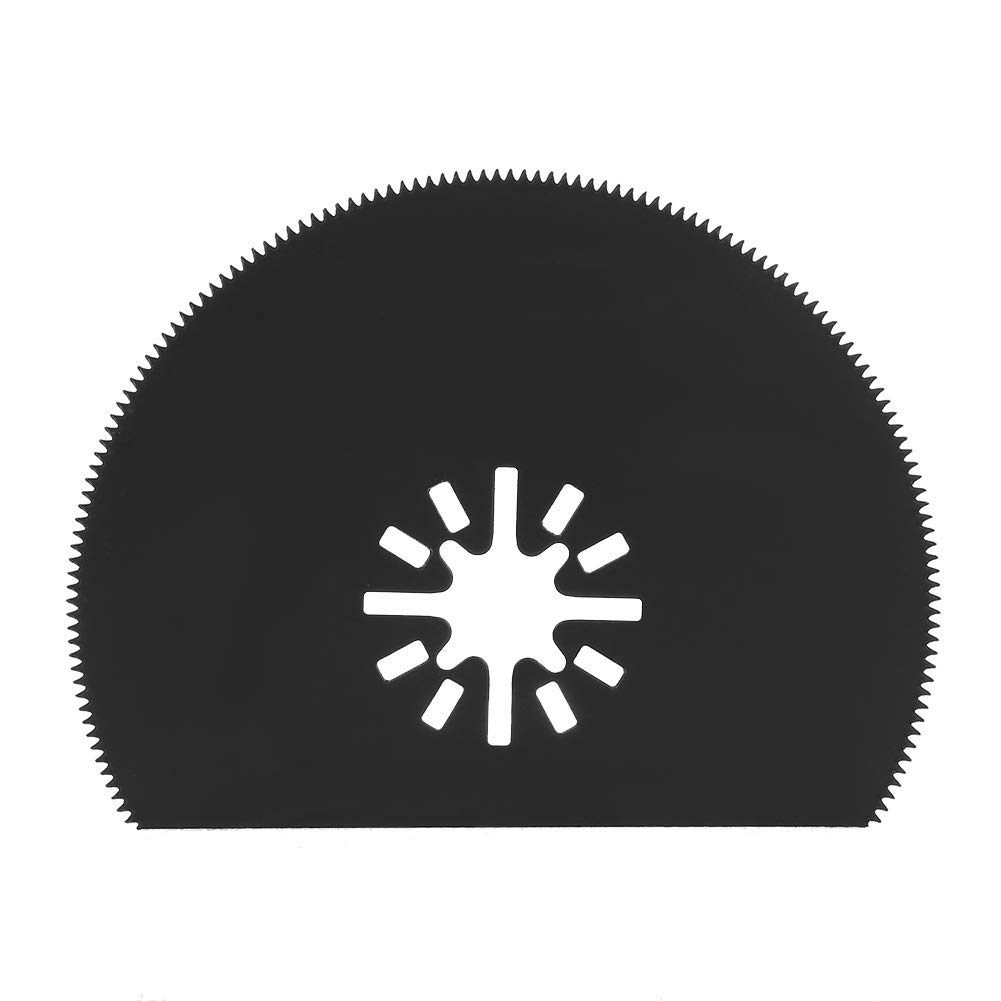 10PCS 80mm Semicircular & Straight Saw Blades - Carbon Steel Multi-Purpose Cutting Blades for Metal, Wood, Fiberglass & Plastic - Compatible with Bosch, Dremel, Overtone & Wickers Oscillating Tools - Perfect for DIY Projects, Home Renovations & Crafting