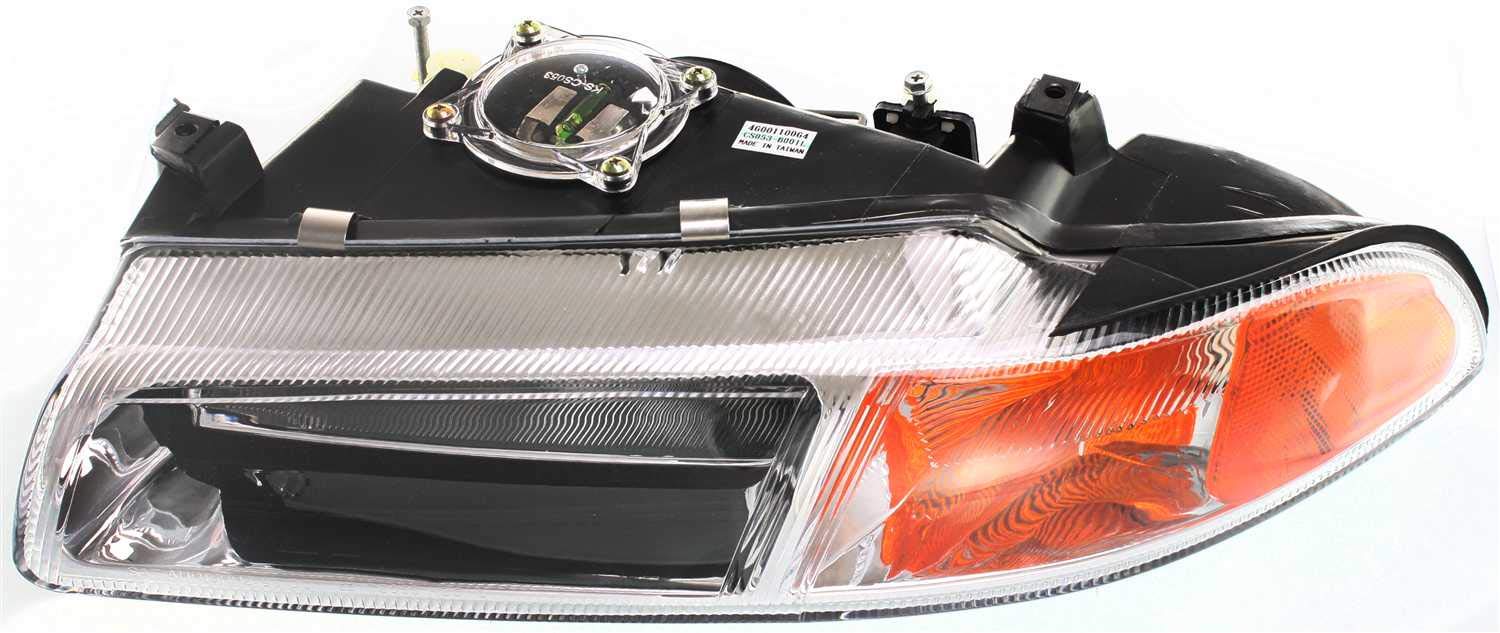 Dodge Stratus 1995-2000 Replacement Headlight Assembly - Driver & Passenger Side Halogen Headlamp with Bulbs, Fits Chrysler Cirrus, Improved Beam Pattern (Replaces #4630873AB, 4630872AB) - Perfect for Night Driving & Vehicle Restoration Projects