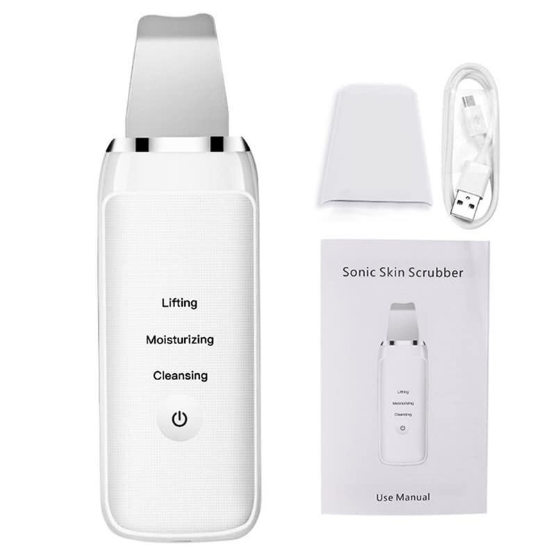 Professional Electronic Beauty Machine Facial Spatula Skin Scrubber - Blackhead Remover & Pore Cleaner for Deep Cleansing & Exfoliation - Perfect for Home Spa & Skincare Routine