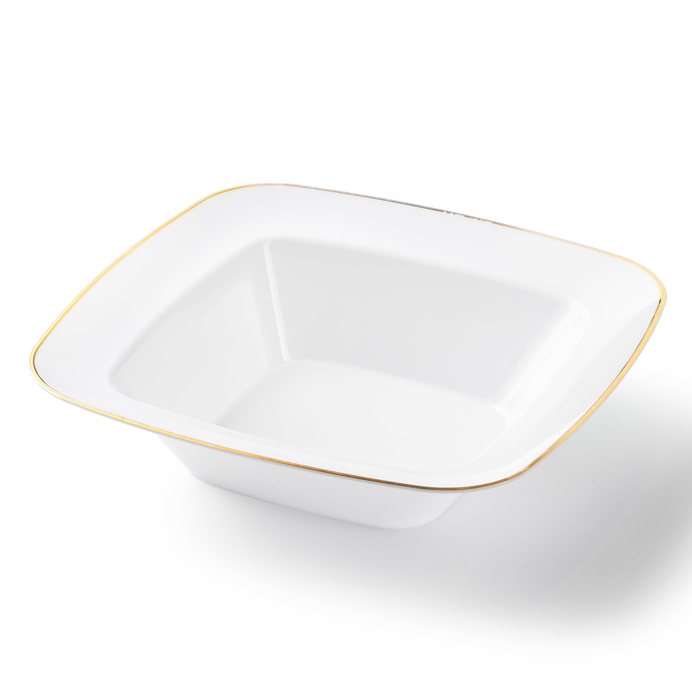 12oz Square Plastic Soup Bowls - 10 Pack Durable Contour Design | Microwave & Dishwasher Safe | Perfect for Restaurants, Catering & Home Meal Prep