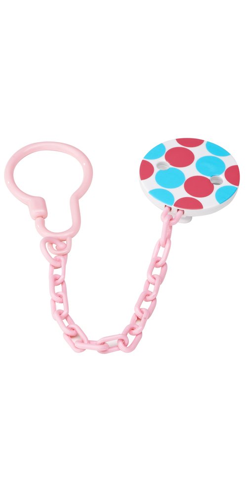 Dr. Brown's Baby Pacifier Clip - Colorful Silicone Soother Holder for Infants & Toddlers - Secure to Stroller, Car Seat & Clothing - BPA-Free & Safe for Newborns