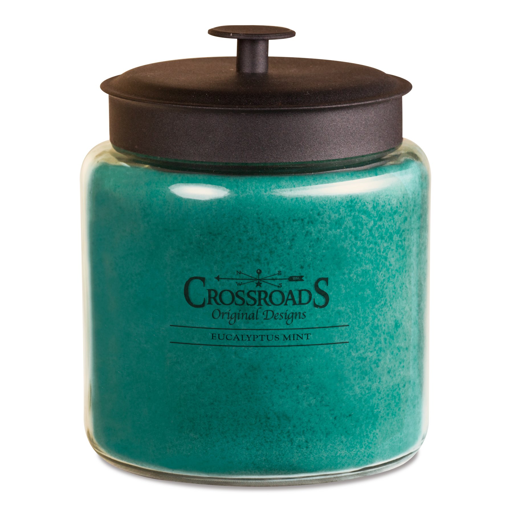 Crossroads Eucalyptus Mint Scented 4-Wick Candle - 96oz Large Jar Candle for Home, Spa & Relaxation | Aromatherapy, Meditation & Stress Relief
