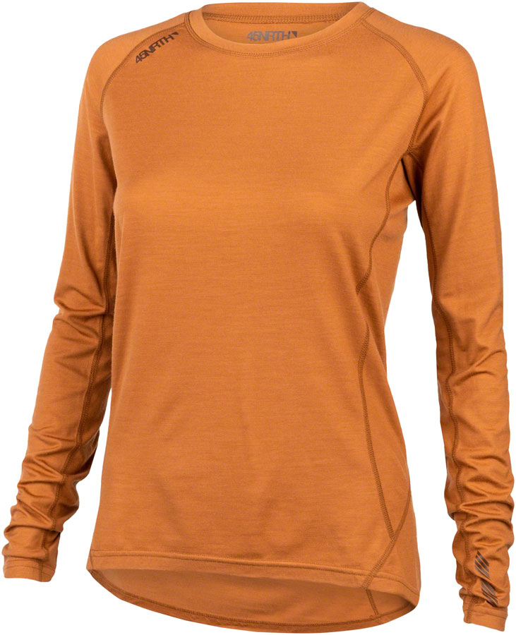 45NRTH Grunnur Wool Base Layer for Women - X Large, Cedar Sunrise | Merino Wool Thermal Underwear for Hiking, Skiing & Cold Weather Activities