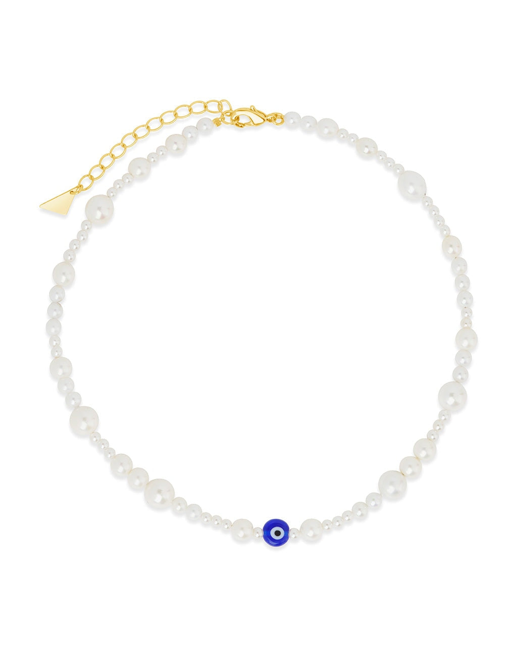 Evil Eye Pearl Choker Necklace for Women - Elegant Boho Jewelry for Protection & Good Luck - Perfect for Parties, Weddings & Everyday Wear