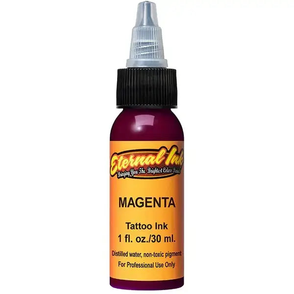 Premium Magenta Eternal Ink - 1 oz Bottle for Tattoo, Calligraphy & Art Projects | Long-Lasting Vibrant Color