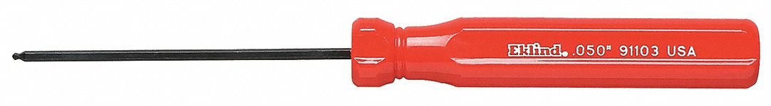 Premium Ball Hex Screwdriver 0.050x2-13/16 Inch - Professional Hex Tool for Electronics, Jewelry & Precision Repair - Perfect for Watchmaking, Eyeglass Repair & Small Appliance Maintenance