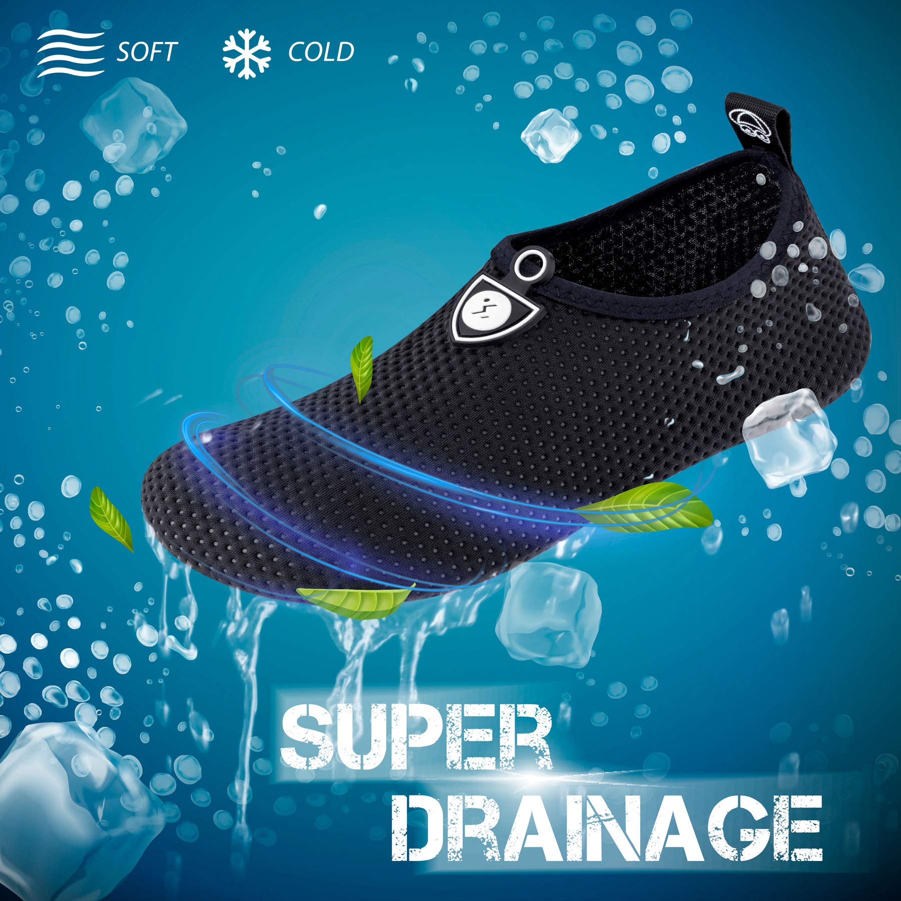 SIMARI Women's & Men's Quick-Dry Water Shoes - Barefoot Aqua Socks for Beach, Swimming, Yoga, Snorkeling & Outdoor Sports | Lightweight & Comfortable for Pool, Surfing & Water Activities | SWS001