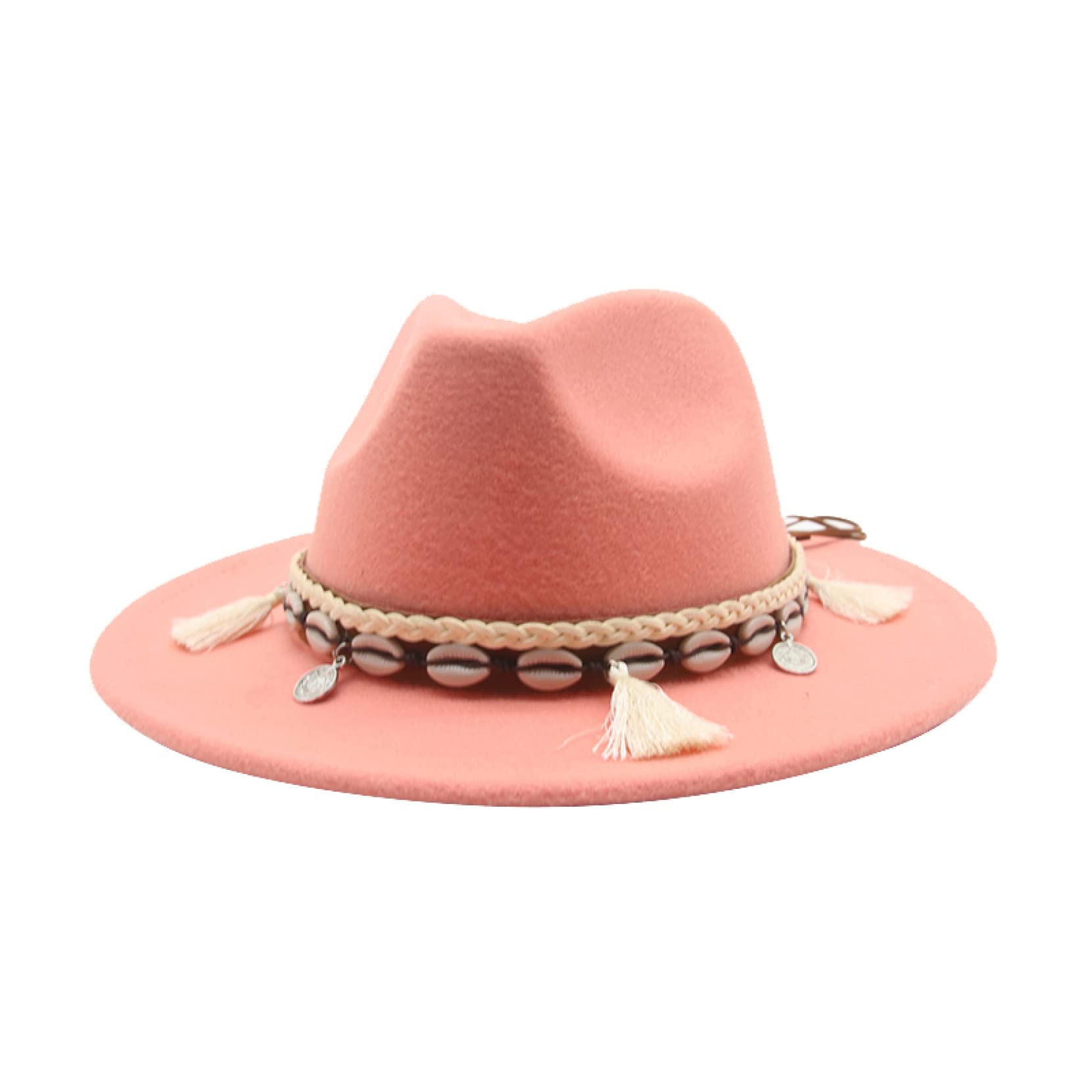 Stylish Fedora Hats for Women - Solid Band Feather Felted Western Cowboy Hat for Casual Wear, Outdoor Activities & Jazz Events | Perfect for Music Festivals, Travel & Fashion Outfits