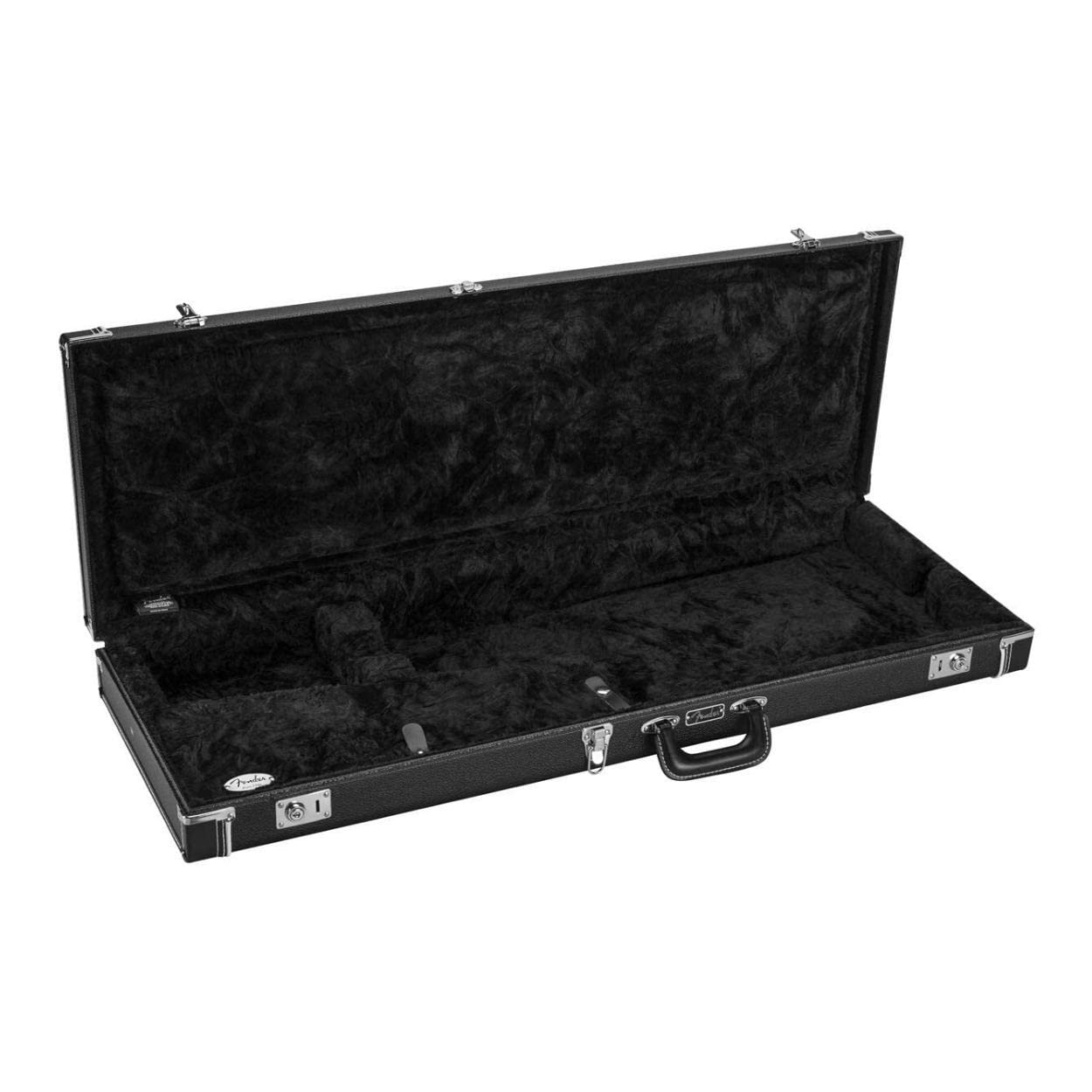 Fender Classic Series Wood Guitar Case for Stratocaster & Telecaster - Black | Premium Protection for Electric Guitars | Perfect for Gigging, Travel & Home Storage