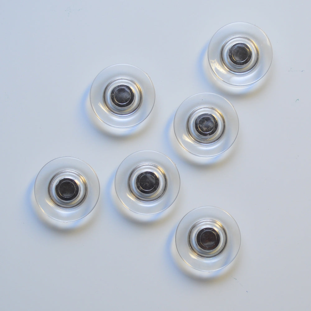 Premium Rare Earth Glass Board Magnets - Strong Hold Set of 6 - Perfect for Office Whiteboards, Fridge Organization & Home Schooling Supplies