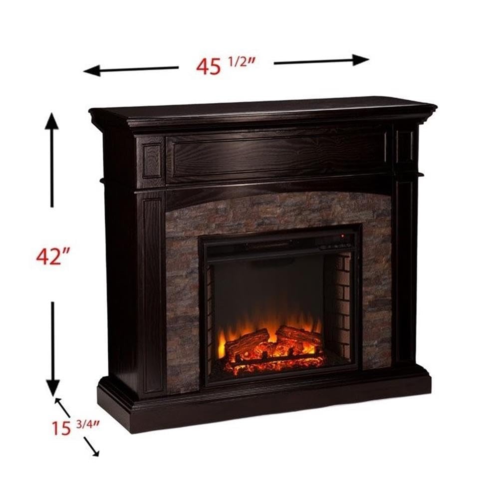 SEI Furniture Grantham Electric Media Fireplace - 60