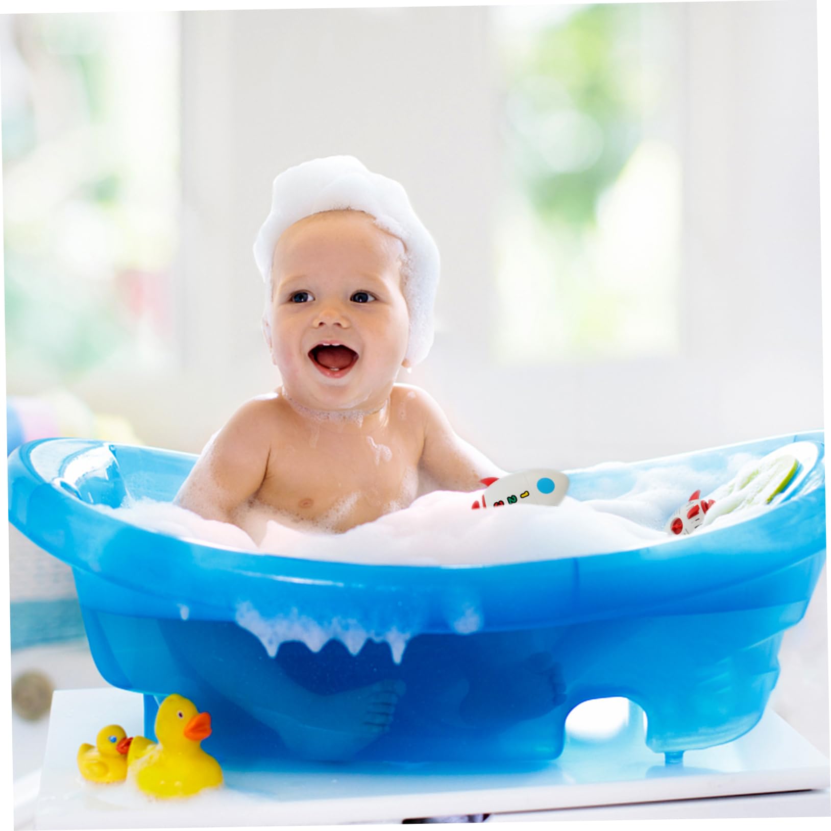 HOOTNEE 2-Pack Water Squirt Rocket Bath Toys for Babies & Toddlers - Fun Bathtub Toys for Infant Sensory Play, Pool Party, and Outdoor Water Activities