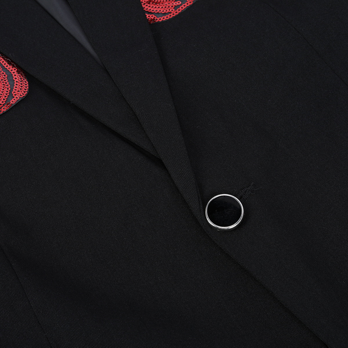 Red Wings Black Blazer Dress with Floral Embroidery - Elegant Women's Formal Wear for Office, Cocktail Parties & Special Occasions