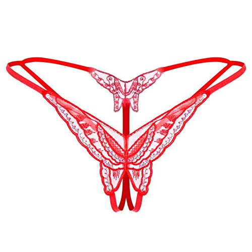 Sexy Women's G-String Thong Underwear with Butterfly Design & Sequins - Perfect for Lingerie, Valentine's Gift & Sensual Occasions