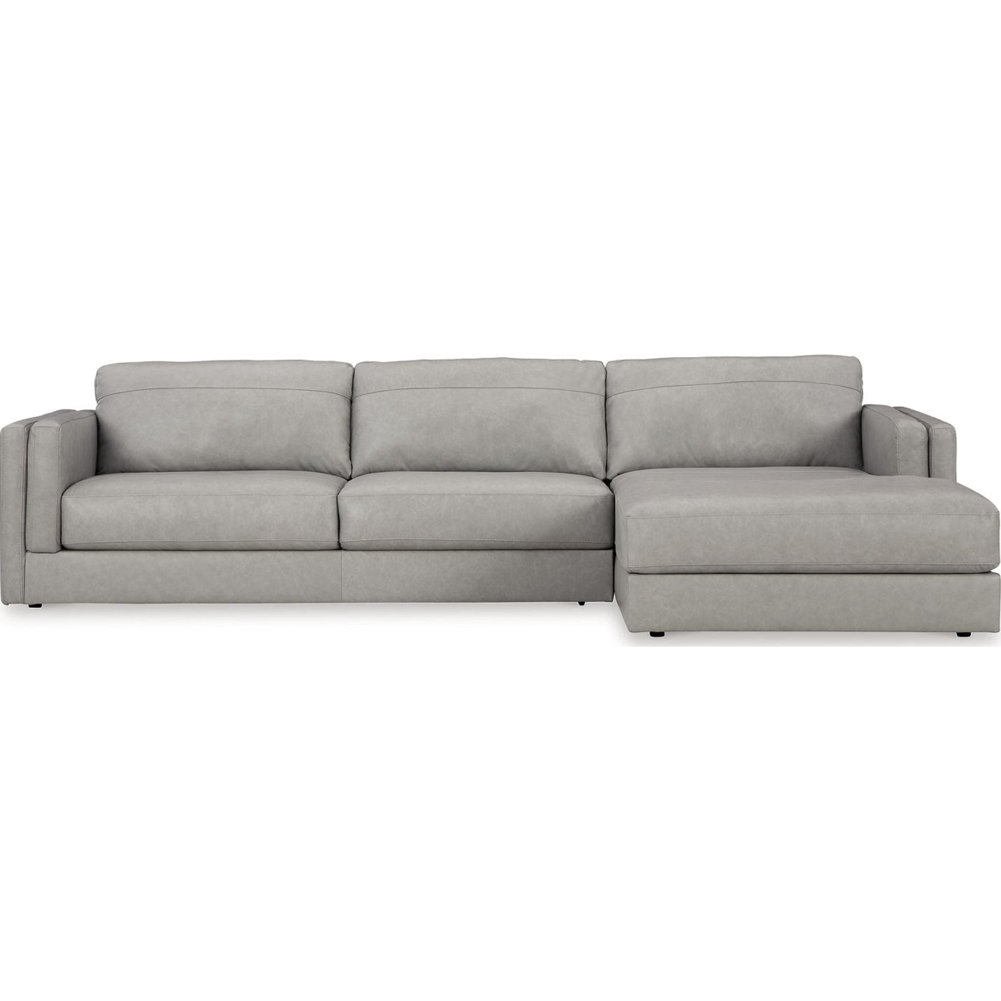 Amiata 2-Piece Sectional Sofa with Chaise Lounge - Modern L-Shaped Couch for Living Room, Family Room & Apartment