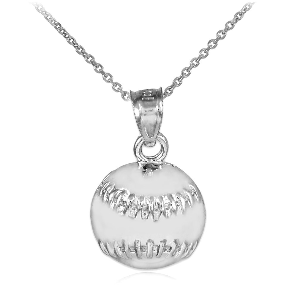 Claddagh Gold Baseball Charm Necklace for Sports Lovers