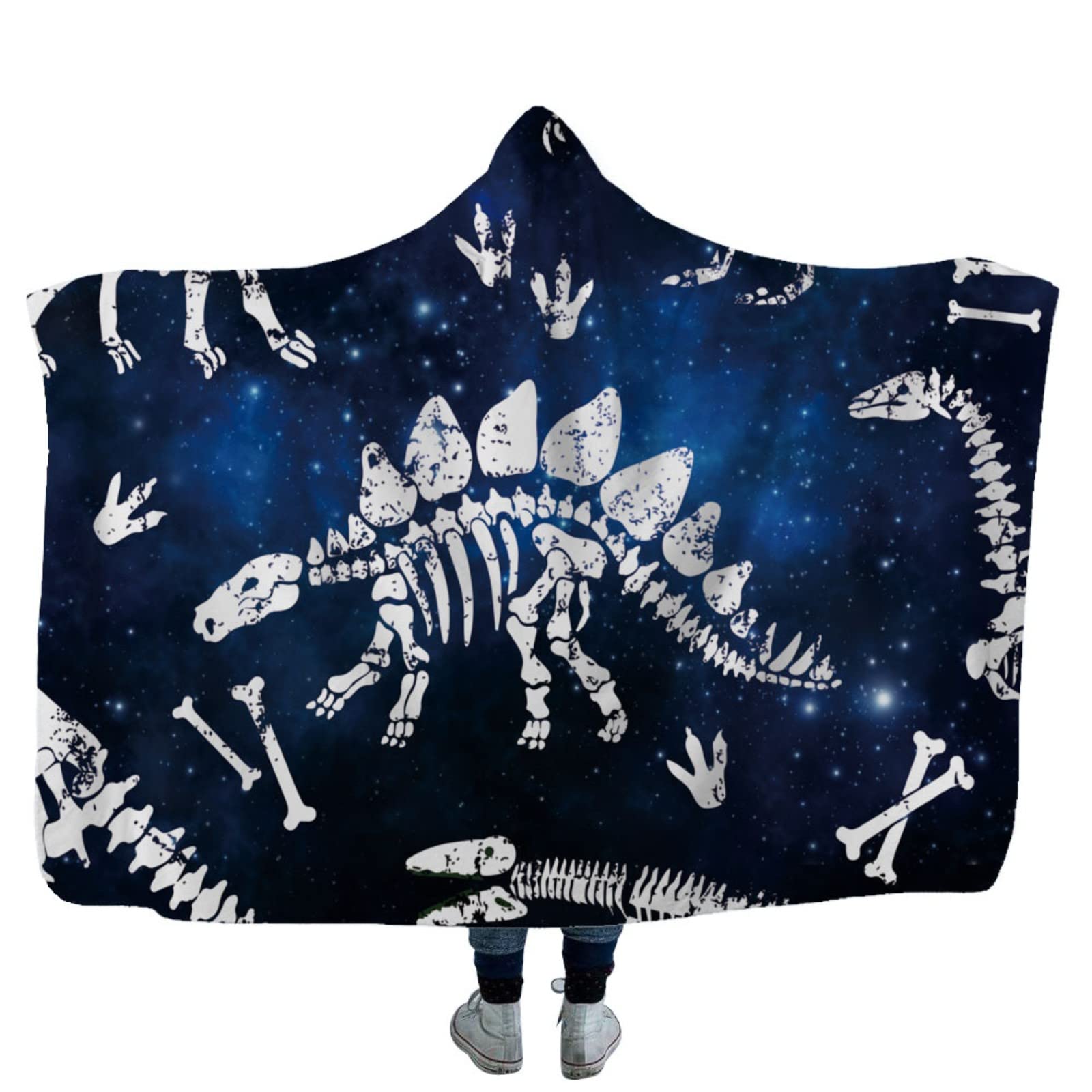 YXWLLN Hooded Blanket - Soft Fleece Wearable Cloak for Adults & Kids - Cozy Air Conditioning Blanket for Napping, Lounging & Home Use - Perfect for Movie Nights, Camping & Relaxation