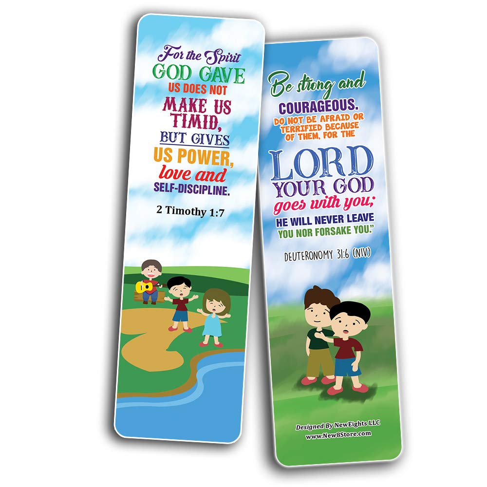 Christian Bible Bookmarks on Bullying (60-Pack) - Sunday School Rewards & Party Favors for Church Events
