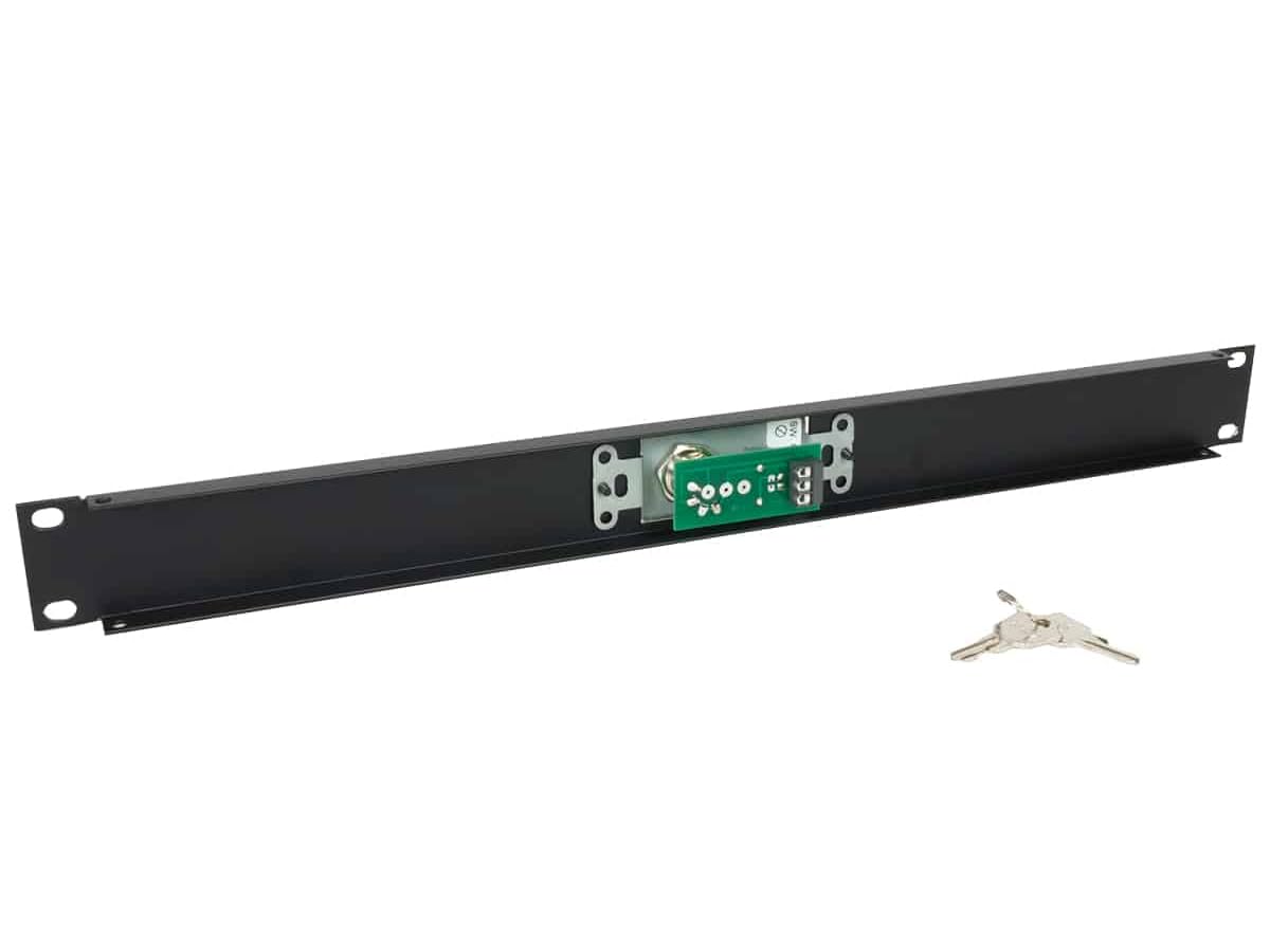Lowell RPSB-KR Key Switch - Rackmount Panel with Maintained Closure, Rear Connection Termination Strips & LED Status Indicator | Key-Activated Switch for Server Racks, Control Panels & Industrial Equipment