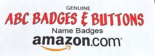 10 Pack Bulk Plastic Name Badges with Pin Fastener - Red/White Back, 1/4