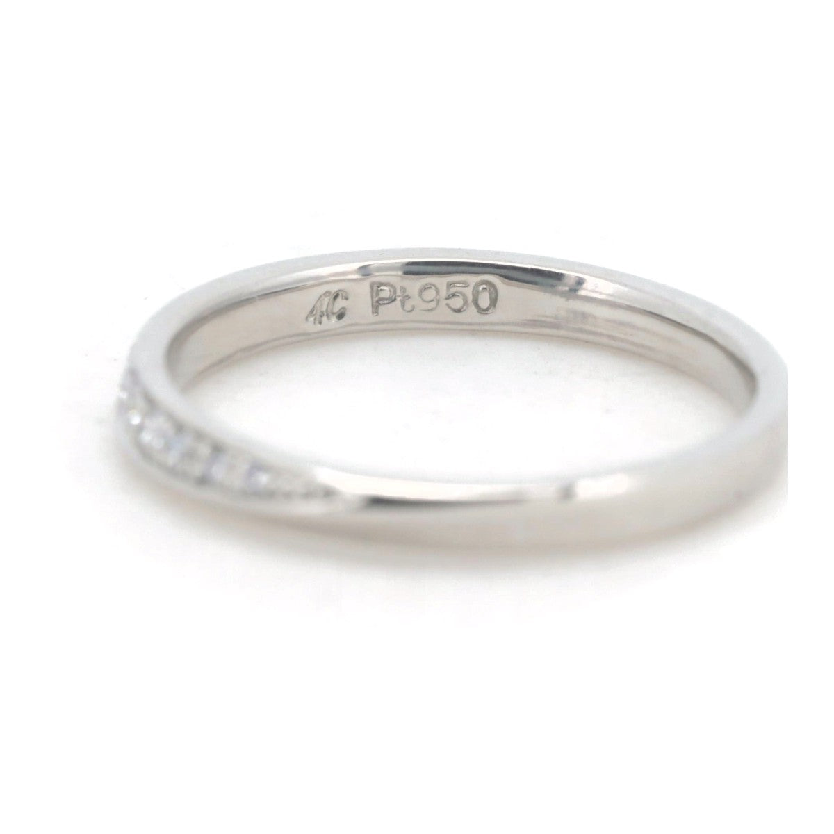 4℃ Diamond PT950 Ring – Elegant Platinum Wedding Band for Women, Perfect for Engagement, Anniversary & Special Occasions