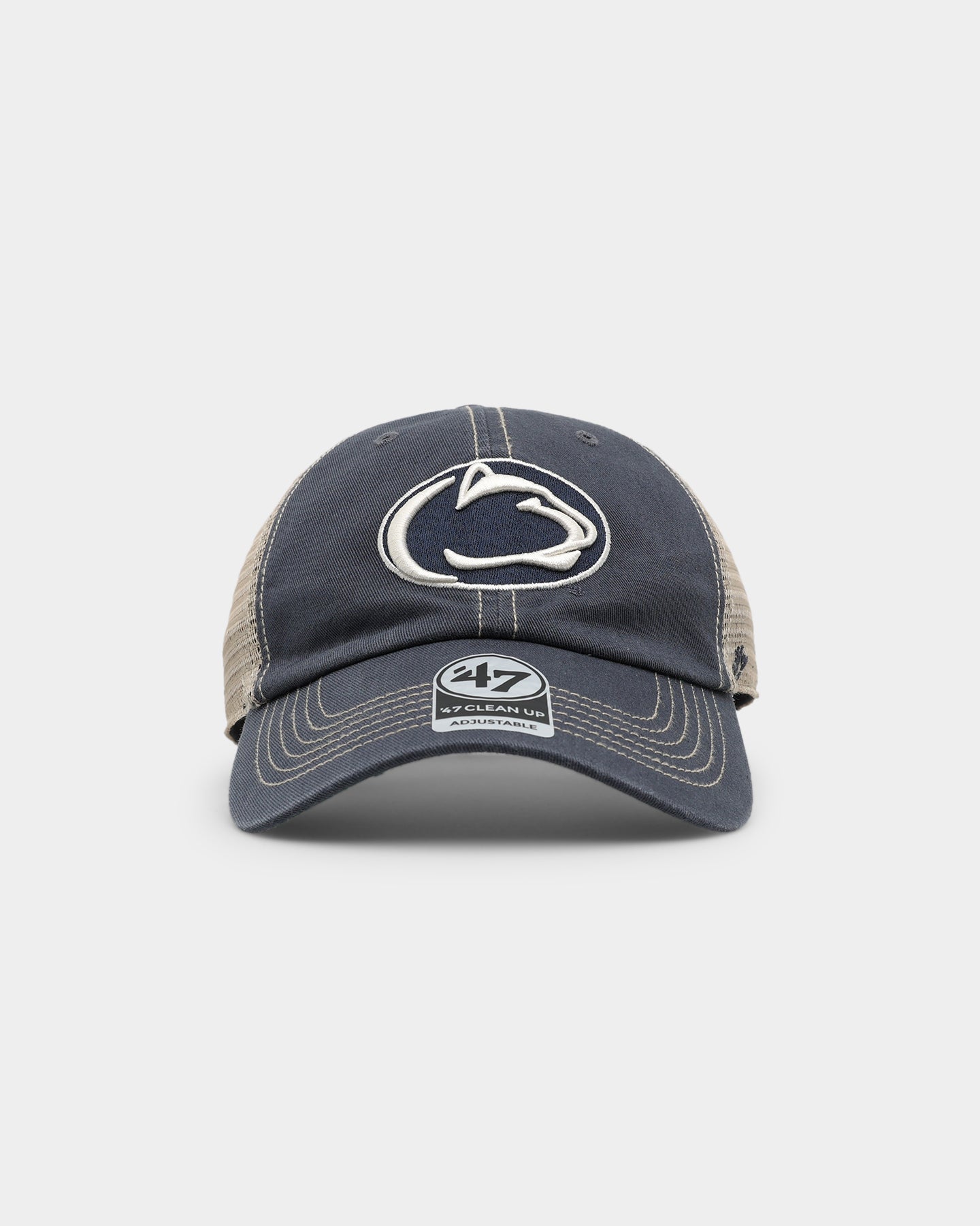 47 Brand Penn State Nittany Lions Vintage Trawler Cap - Adjustable Strapback Hat in Navy Blue for College Football Fans & Alumni Gameday Outfits