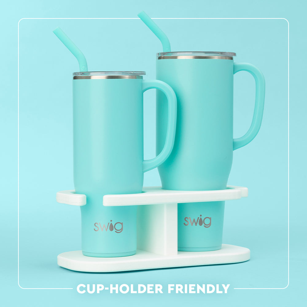 Georgia Mega Mug 40oz - Large Insulated Tumbler with Lid & Straw - Perfect for Coffee, Tea & Cold Drinks - Ideal for Home, Office & Outdoor Use