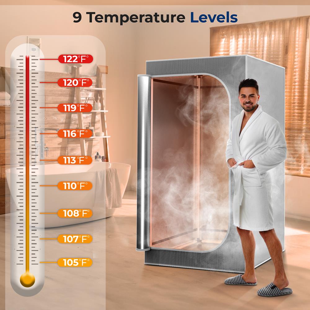 Portable Steam Sauna for Home Use - Personal Relaxation & Detox Therapy - Perfect for Spa, Yoga, and Post-Workout Recovery