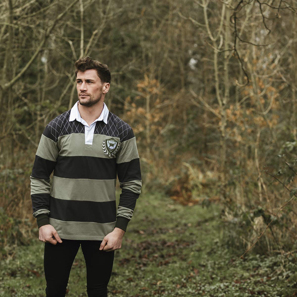 Premium Croker Green & Black Rugby Jersey - Breathable & Durable for Men & Women - Perfect for Rugby Matches, Training & Fan Support