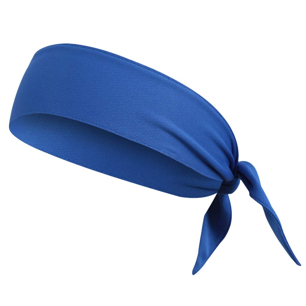 Women's Non-Slip Yoga Headband - Elastic Sports Hairband for Workouts & Running - Lightweight Sweatband for Yoga, Gym, Outdoor Activities (Blue) | Perfect for Athletes, Fitness Enthusiasts & Active Lifestyles