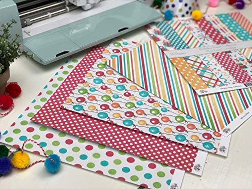 Miss Kate Cuttables Birthday Scrapbook Paper Pack - 16 Sheets Premium 12x12 Single-Sided Pattern Paper for Card Making, DIY Crafts & Memory Albums - Perfect for Party Decorations & Gift Wrapping