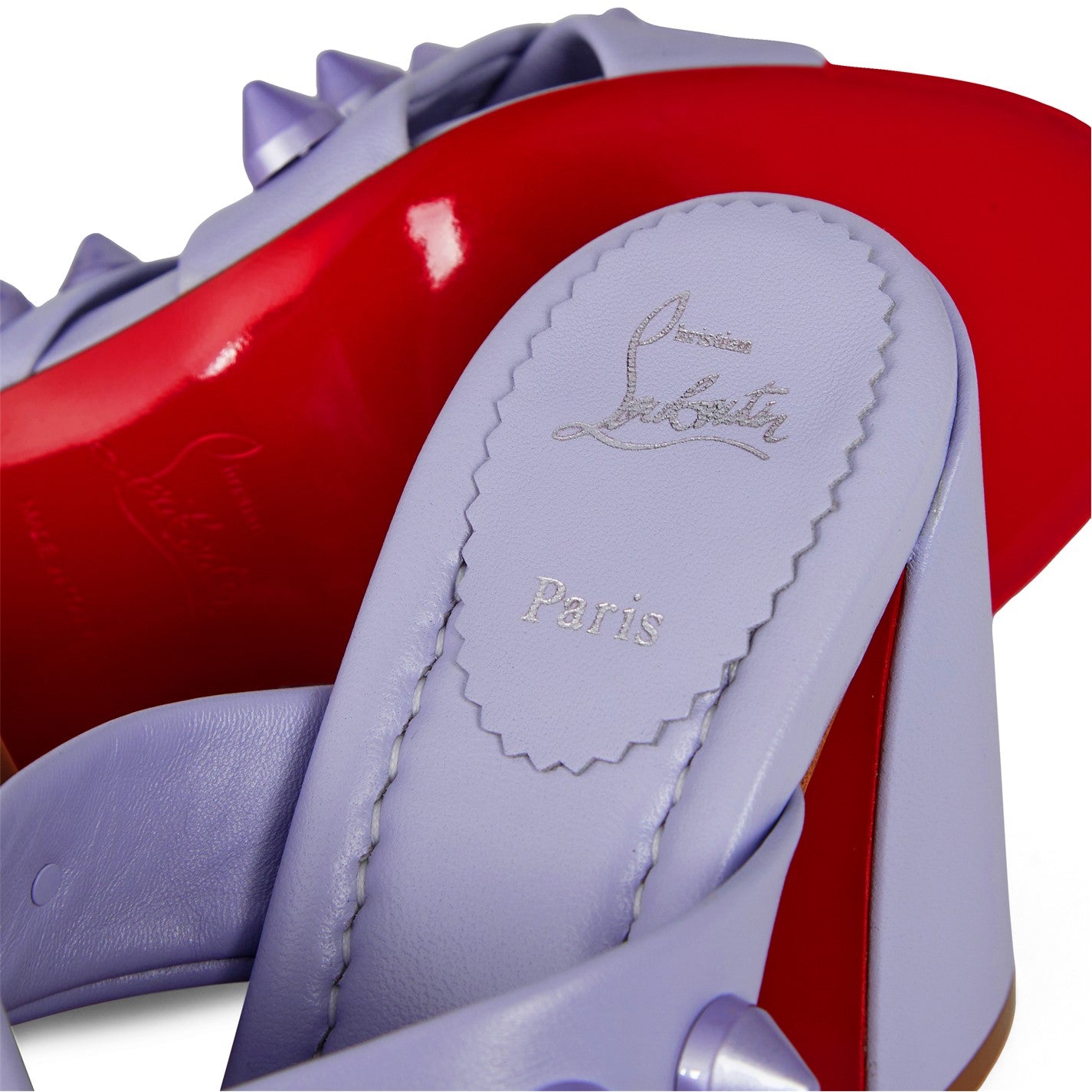 Christian Louboutin Spika Leather Mules - Women's Luxury Designer Slide Sandals for Casual & Evening Wear