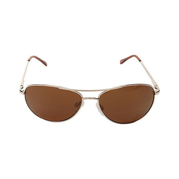 Aviator Sunglasses Gold Frame with Polarized Brown Lenses - UV Protection for Driving, Outdoor Sports & Fashion
