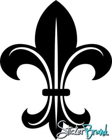 French Fleur De Lys Vinyl Wall Decal Sticker - Elegant Home Decor for Living Room, Bedroom & Nursery | #KTudor109