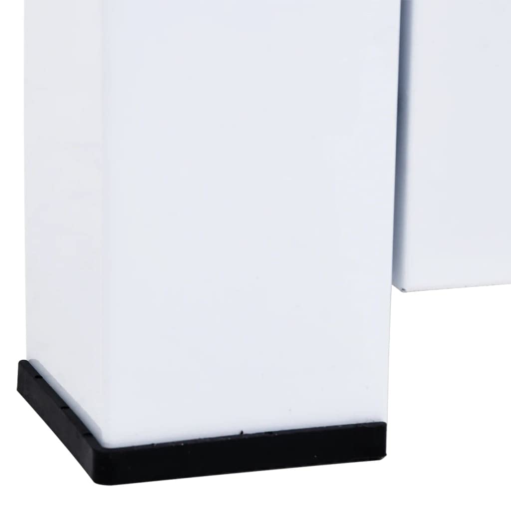 White Washing Machine Pedestal with Storage Drawer - Laundry Room Organizer for Front Load Washers, Space Saving Solution for Detergent and Supplies