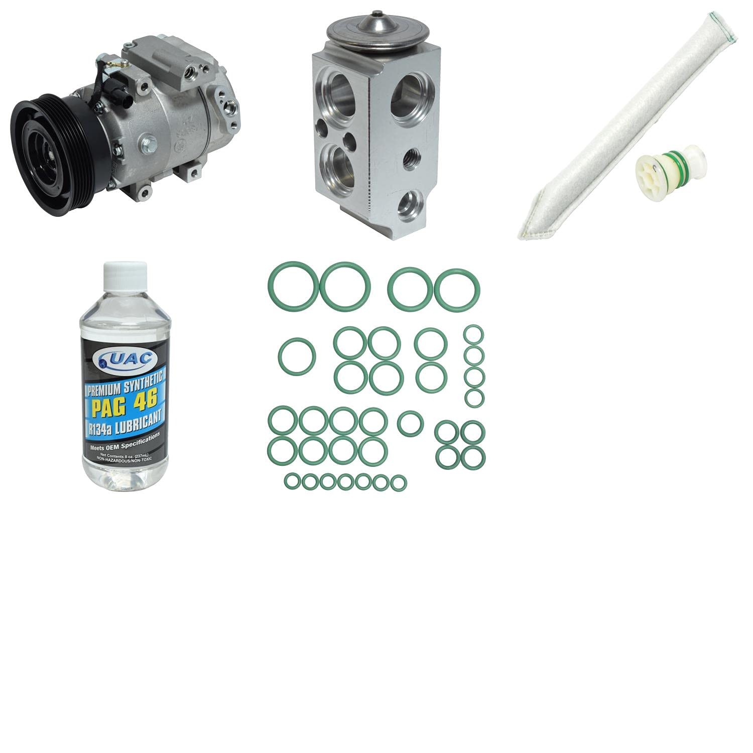 High-Performance HVAC A/C Compressor Replacement Kit - Compatible with Multiple Car Models - Perfect for DIY Auto Repair & Professional Mechanics
